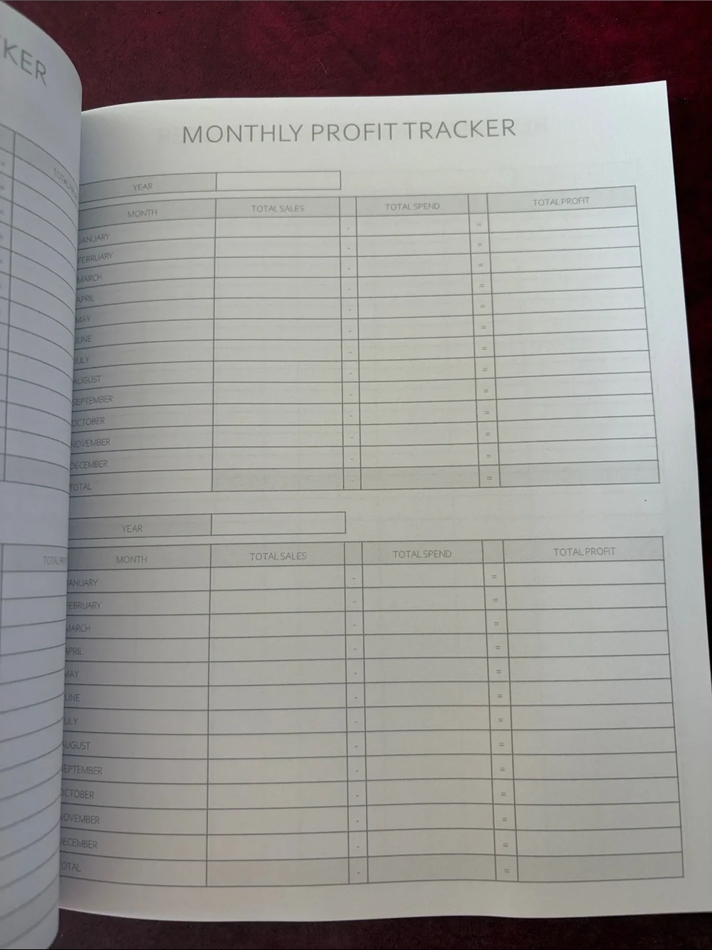 Reseller Inventory Log Notebook - Navy Blue NEW